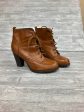 Boots Ankle Heels By Nine West In Brown, Size: 8.5 Sale