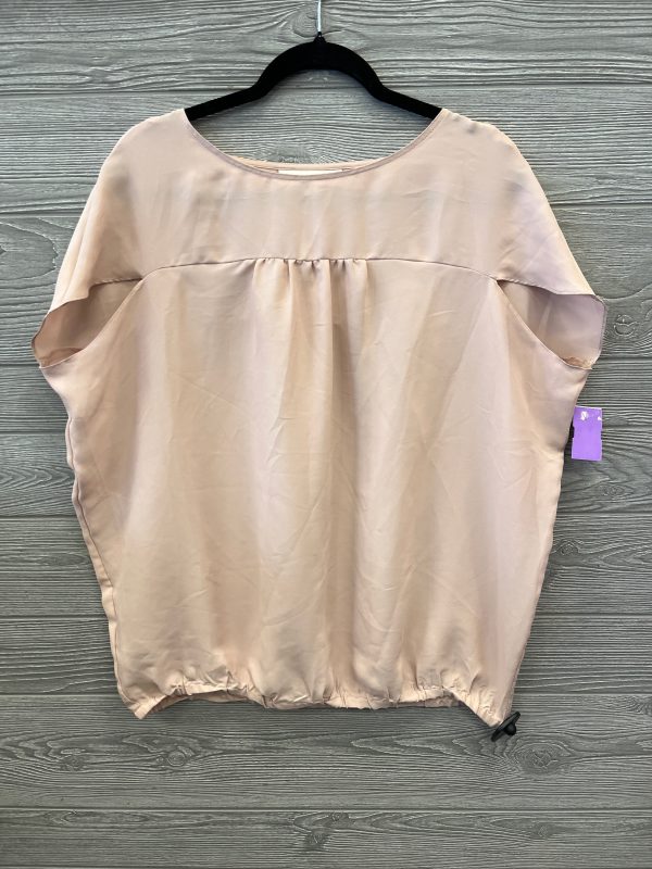 Top Short Sleeve By Loft In Peach, Size: S Cheap