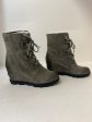 Boots Ankle Heels By Sorel In Grey, Size: 8.5 Supply