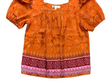 Top Short Sleeve Basic By Dr2 In Orange, Size: L Online Hot Sale