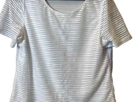 Top Short Sleeve By Rebecca Malone In White, Size: L Online Hot Sale