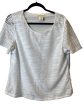 Top Short Sleeve By Rebecca Malone In White, Size: L Online Hot Sale