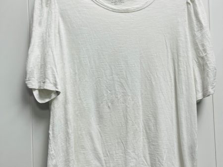 Top Short Sleeve By Chicos In White, Size: Xl For Cheap