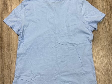 Top Short Sleeve Basic By A New Day In Blue, Size: S For Discount