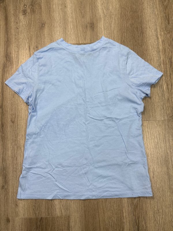 Top Short Sleeve Basic By A New Day In Blue, Size: S For Discount