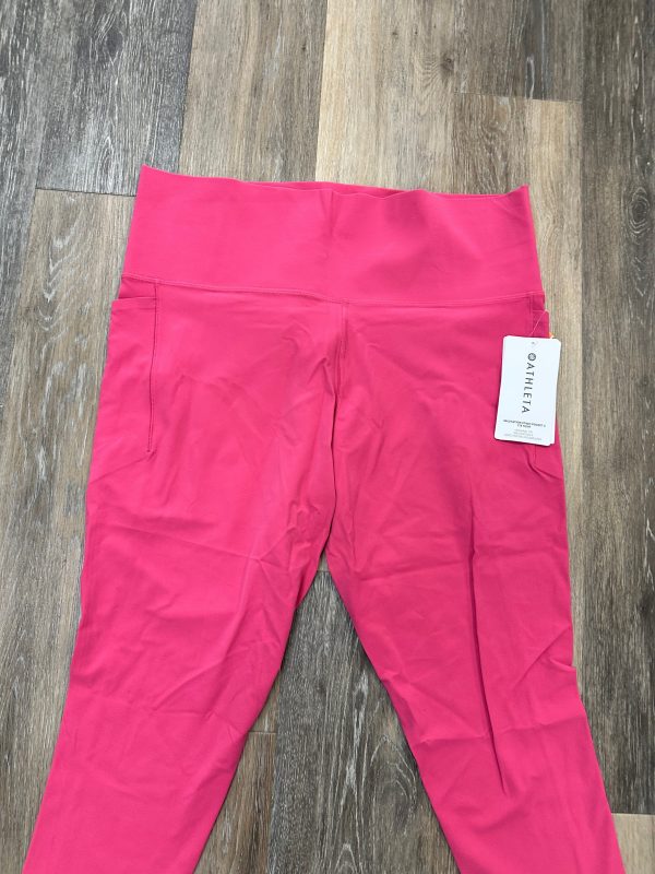 Athletic Leggings By Athleta In Pink, Size: 2x For Sale