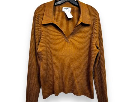 Top Long Sleeve By Old Navy In Tan, Size: Xxl Cheap