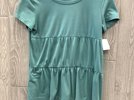 Top Short Sleeve By Shein In Teal, Size: S on Sale