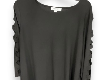 Top Long Sleeve By Nine West In Black, Size: Xl Hot on Sale