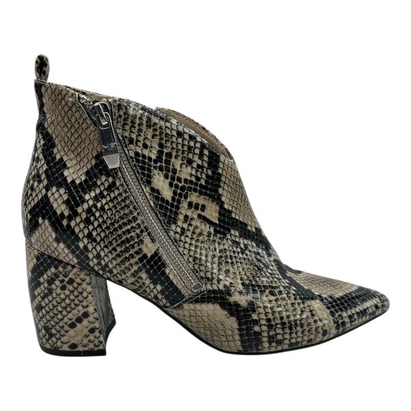 Boots Ankle Heels By Marc Fisher In Snakeskin Print, Size:8 Sale