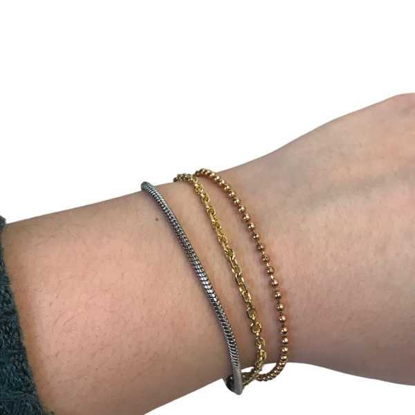 Bracelet Chain By Fossil In Gold & Silver Online Sale