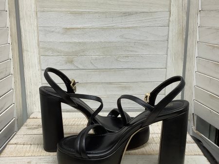 Sandals Heels Block designer By Michael Kors In Black, Size: 8 Online Sale