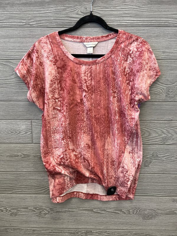 Top Short Sleeve By Christopher And Banks In Red, Size: S Sale