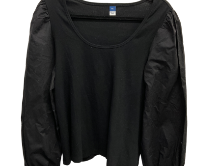 Top Long Sleeve By Old Navy In Black, Size: Xxl For Discount