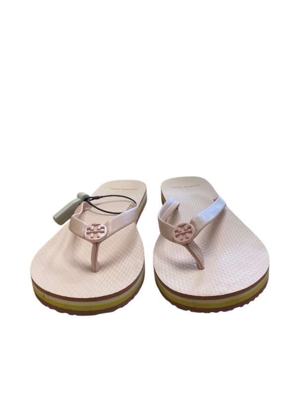 Sandals Flip Flops By Tory Burch In Pink, Size: 7 on Sale