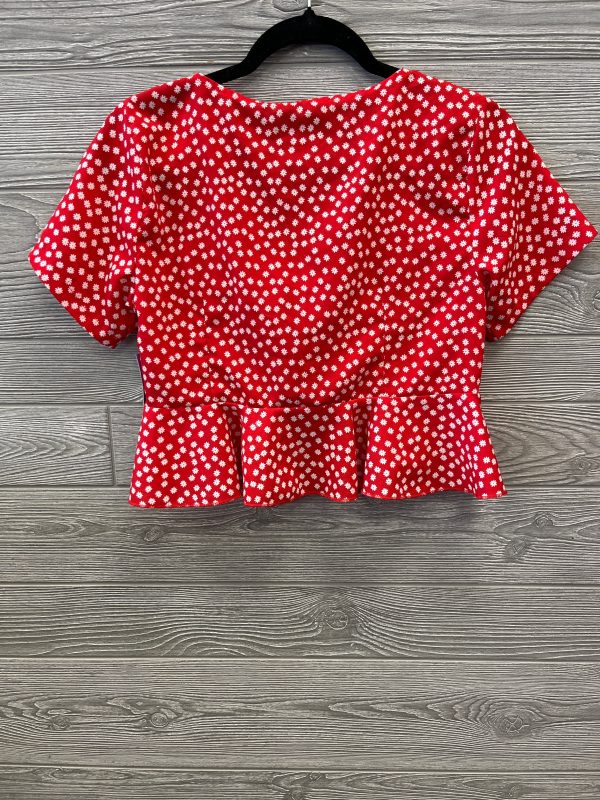 Top Short Sleeve By Shein In Red, Size: S Online