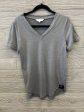 Top Short Sleeve By Amaryllis In Grey, Size: S Cheap