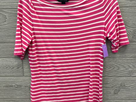 Top Short Sleeve By Tommy Hilfiger In Pink, Size: M Online Sale