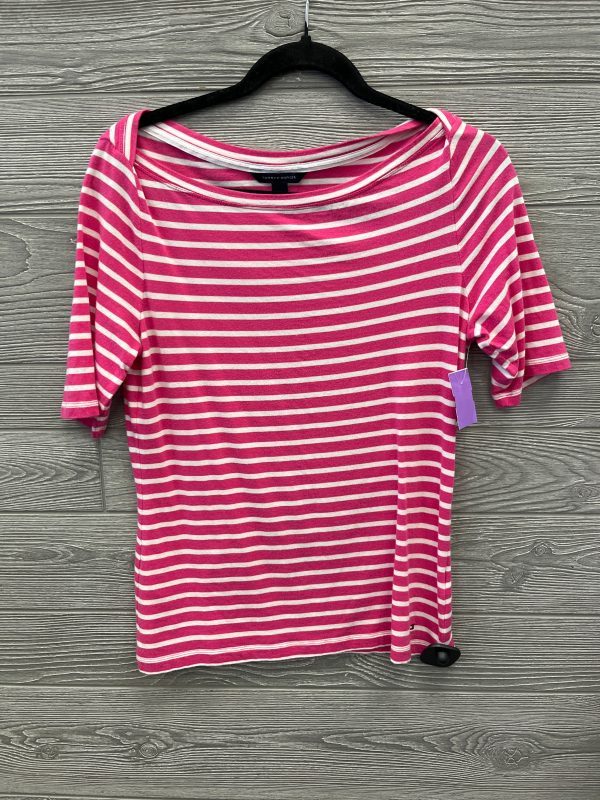 Top Short Sleeve By Tommy Hilfiger In Pink, Size: M Online Sale