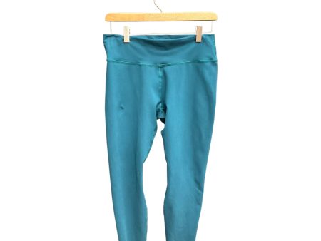 Athletic Capris By Fabletics In Teal, Size: Xl For Cheap