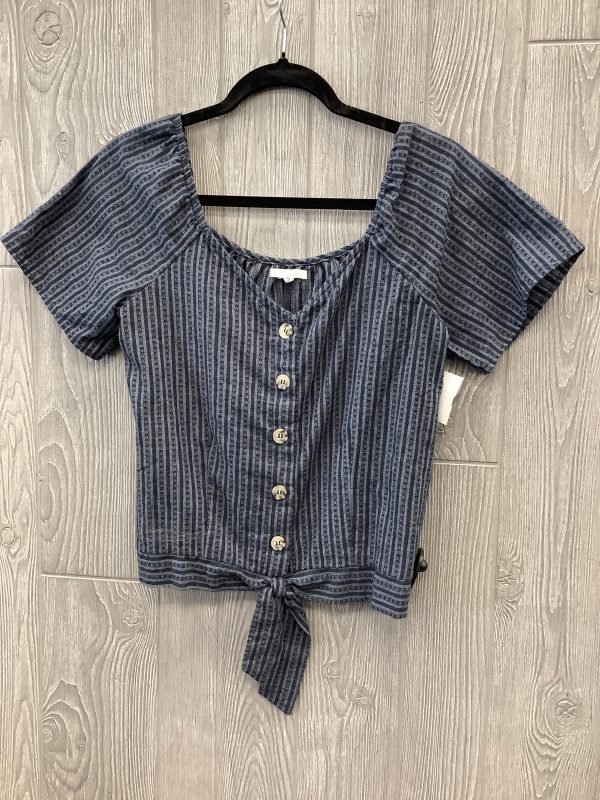 Top Short Sleeve By Maurices In Blue, Size: S Cheap