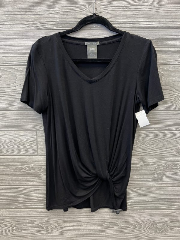 Top Short Sleeve By Matty M In Black, Size: S Fashion