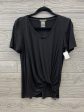 Top Short Sleeve By Matty M In Black, Size: S Fashion