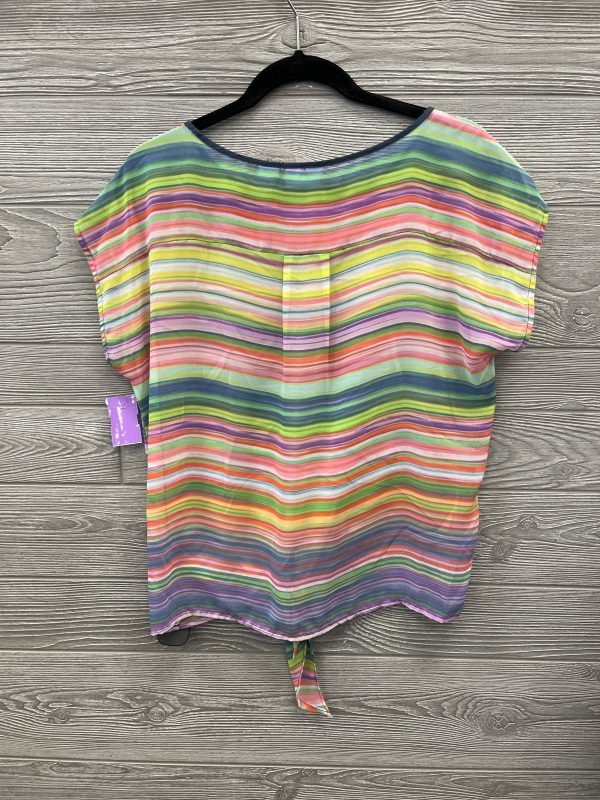 Top Short Sleeve By Liz Claiborne In Multi-colored, Size: M Hot on Sale