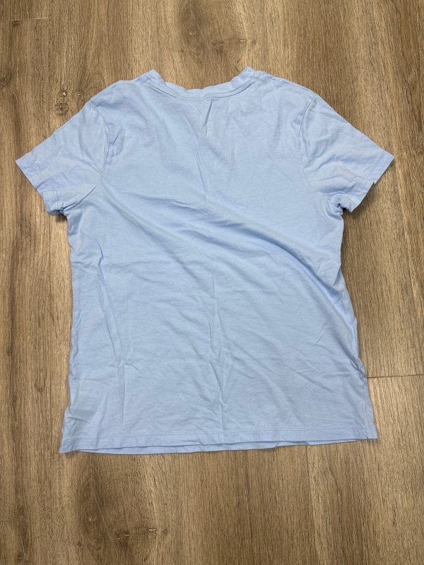 Top Short Sleeve Basic By A New Day In Blue, Size: S For Discount