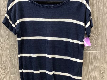 Top Short Sleeve By Talbots In Navy, Size: S Sale