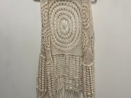 Vest Sweater By Cato In Cream, Size: L Cheap