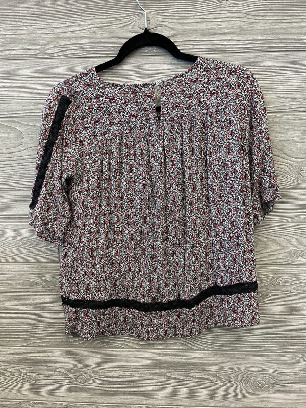 Top Short Sleeve By Loft In Floral Print, Size: S For Cheap