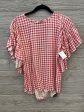 Top Short Sleeve By Maurices In Plaid Pattern, Size: S Online