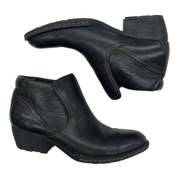 Boots Leather By Born In Black, Size:7.5 Fashion