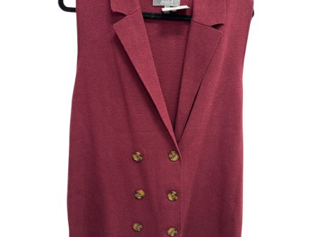 Vest Sweater By Marled In Maroon, Size: Xl Online now