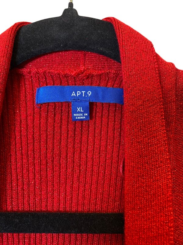 Cardigan By Apt 9 In Red, Size: Xl Sale