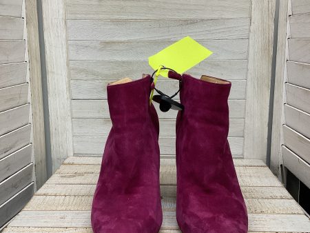 Boots Ankle Heels By Cole-haan In Purple, Size: 10.5 Online Sale