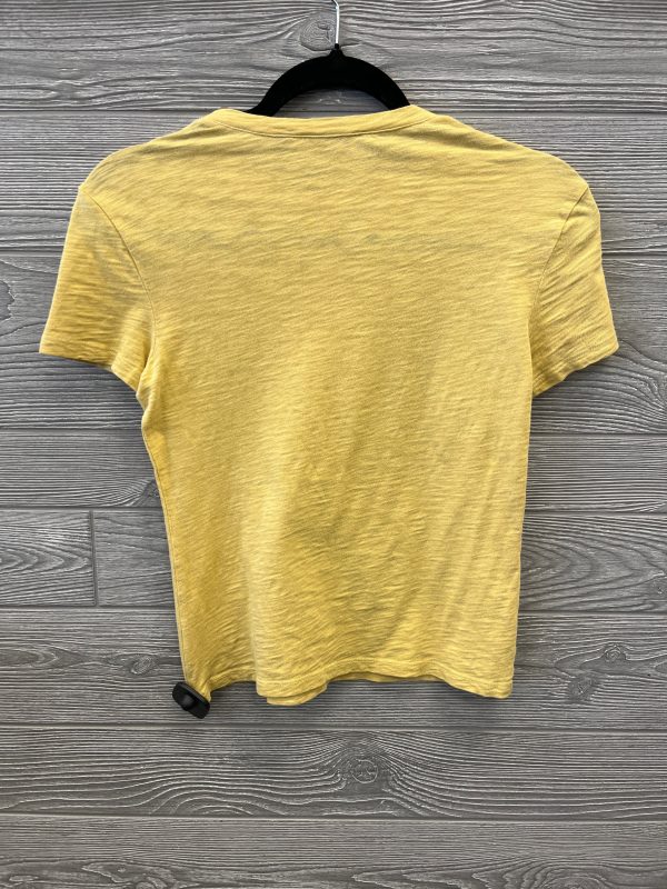 Top Short Sleeve By Theory In Yellow, Size: S For Cheap