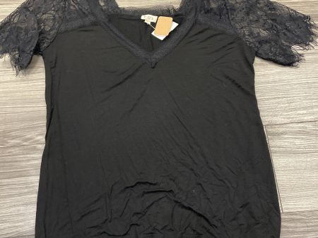 Top Short Sleeve By Pol In Black, Size: L For Discount