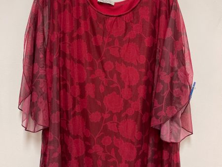 Top Short Sleeve By Clothes Mentor In Red, Size: 3x Online