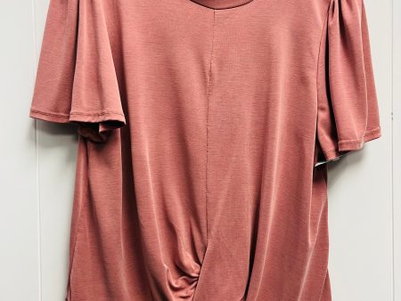 Top Short Sleeve By Green Envelope In Mauve, Size: Xl Online Sale