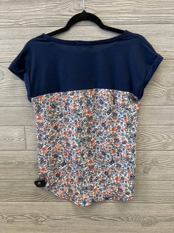 Top Short Sleeve By Rewind In Navy, Size: S on Sale