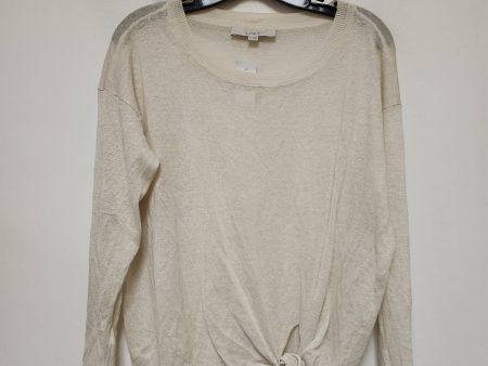 Top Long Sleeve By Loft In Tan, Size: Xs Cheap