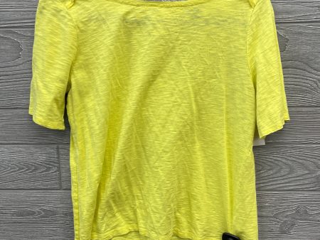 Top Short Sleeve By Talbots In Yellow, Size: M For Sale