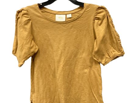 Top Short Sleeve By Maeve In Yellow, Size: S Hot on Sale