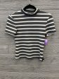 Top Short Sleeve By American Apparel In Striped Pattern, Size: S Sale