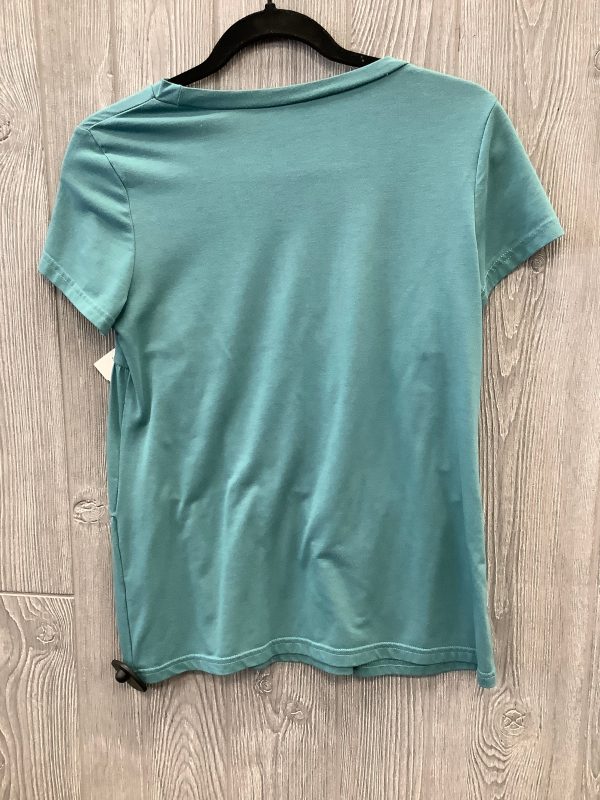 Top Short Sleeve By Shein In Teal, Size: S on Sale