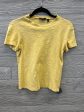 Top Short Sleeve By Theory In Yellow, Size: S For Cheap