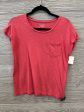 Top Short Sleeve By Max Studio In Red, Size: Petite   S Sale