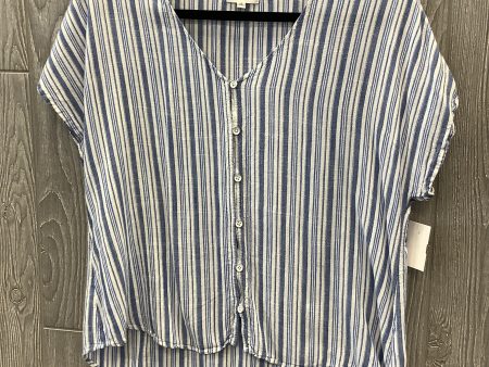 Top Short Sleeve By Maurices In Striped Pattern, Size: M Discount